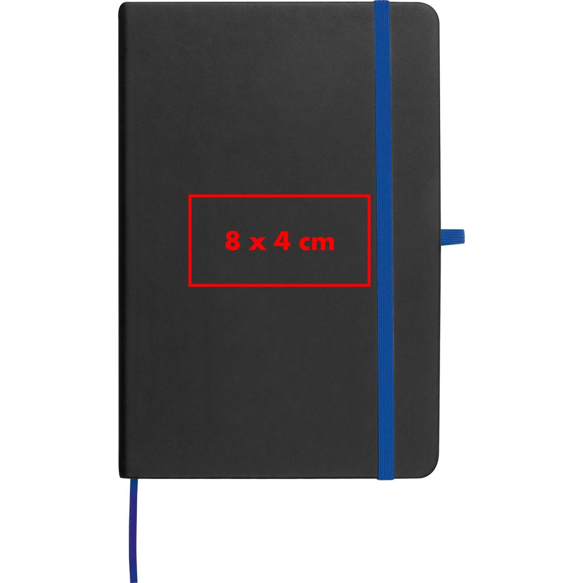 Auf der Vorderseite (8 x 4 cm)