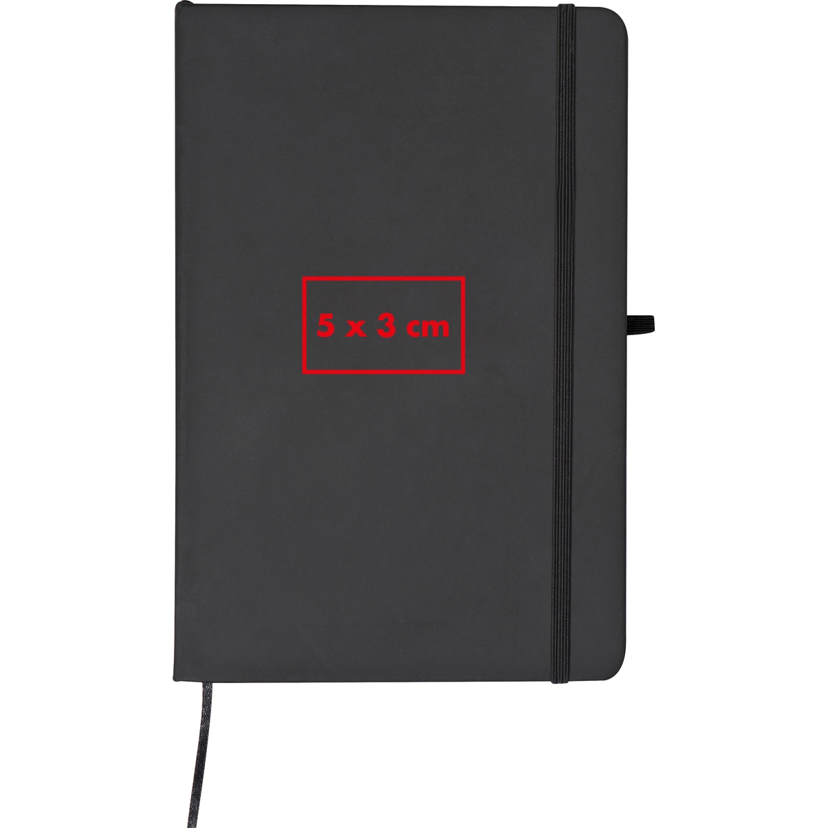 Auf der Vorderseite (5 x 3 cm)