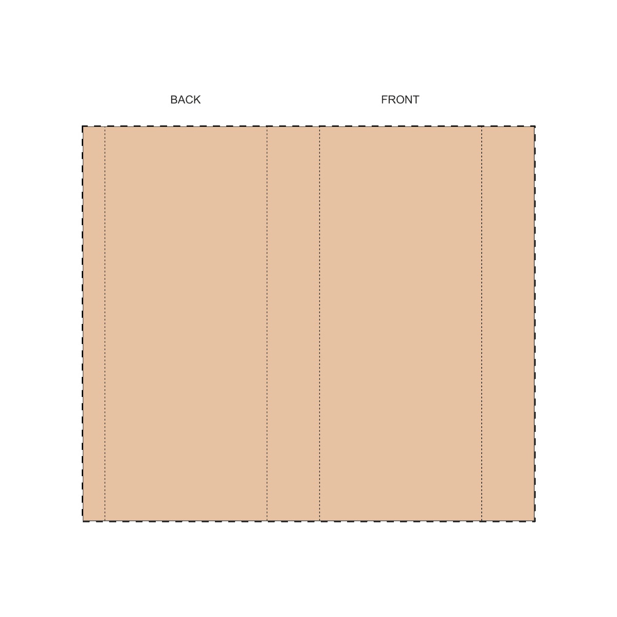 Maßgefertigte Kraft-Papierbanderole (206 x 180 mm)