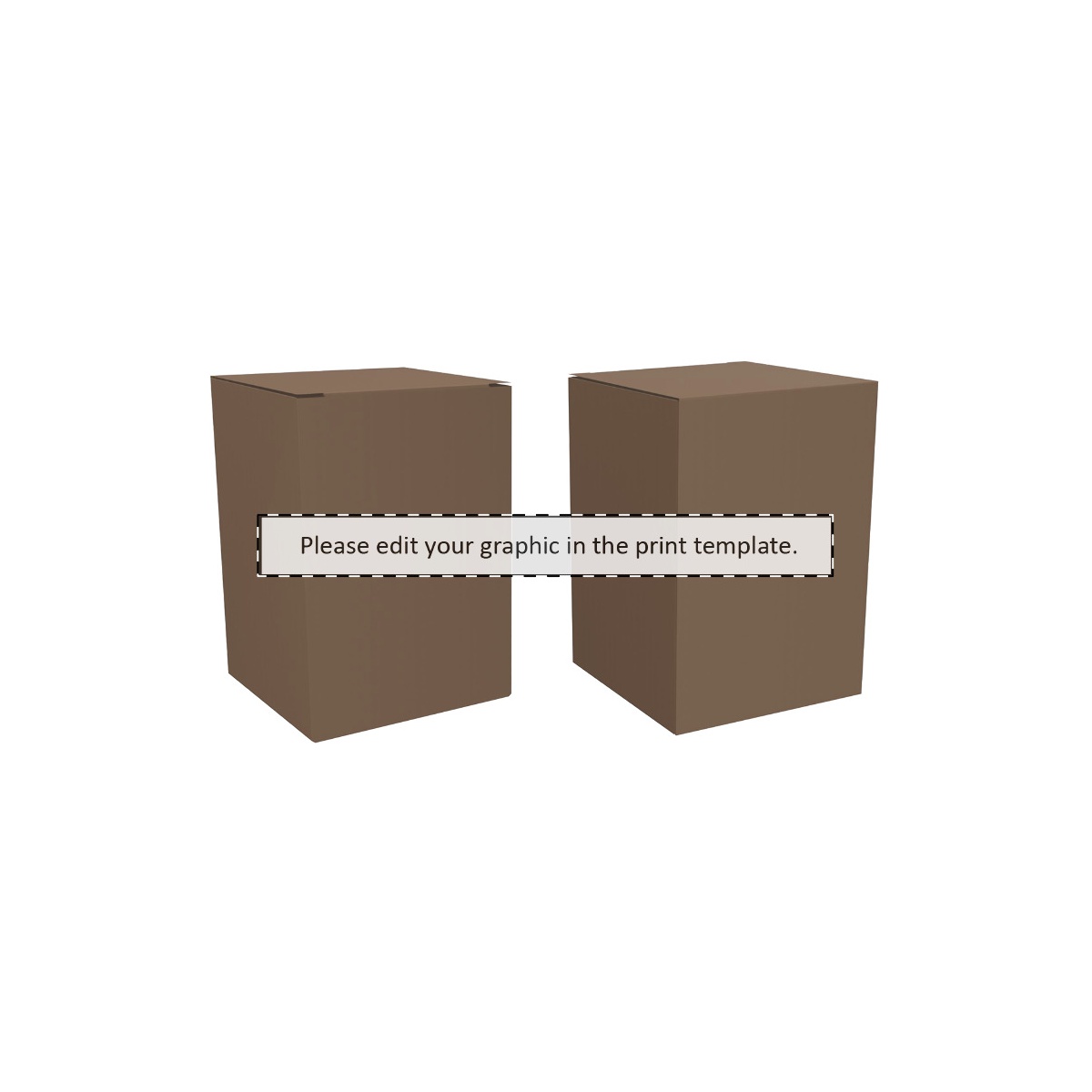 Maßgefertigter Kraft-Karton (181 x 154 mm)