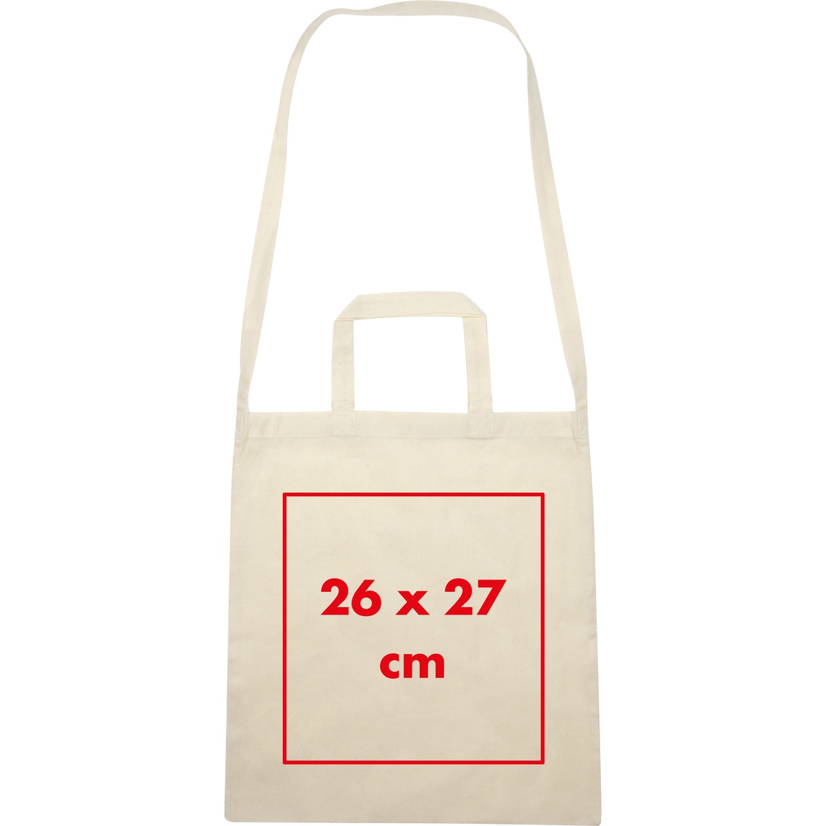 Auf die Tasche/Beutel (26 x 27 cm)