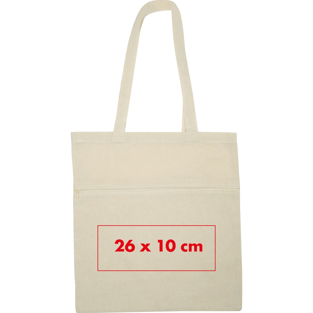 Auf der Vorderseite (26 x 10 cm)