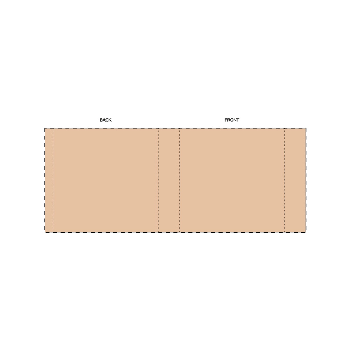 Maßgefertigte Kraft-Papierbanderole (320 x 131 mm)