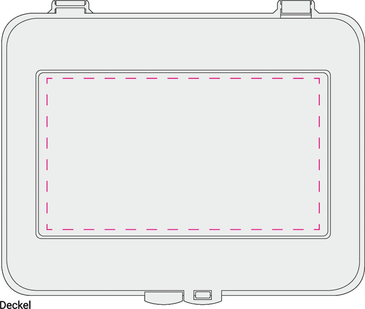 auf Deckel (10,8x6 cm)
