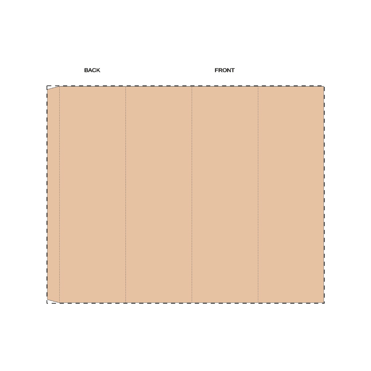 Maßgefertigte Kraft-Papierbanderole (298 x 233 mm)