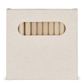 12 Buntstifte in einer Schachtel aus recyceltem Milchkarton