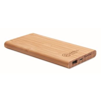 ARENA Induktive Powerbank Bambus