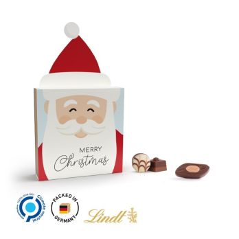 Lindt Werbeschuber "Weihnachtsmütze", Mini Pralinés