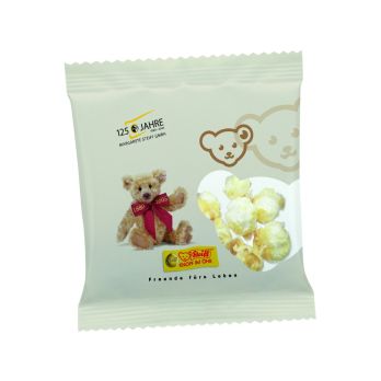 Popcorn süß Werbetüte, Popcorn süß, ca. 6 g, weiß