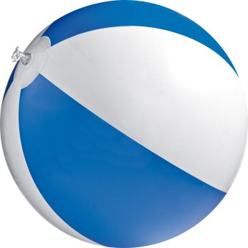 Bicolor-Strandball aus PVC mit einer Segmentlänge von 40 cm