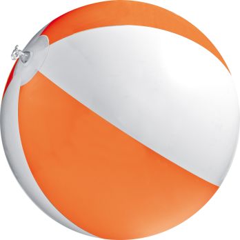 Bicolor-Strandball aus PVC mit einer Segmentlänge von 40 cm