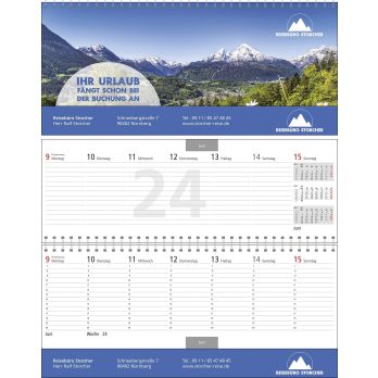 Quer-Terminplaner Business-Exclusiv 1 plus