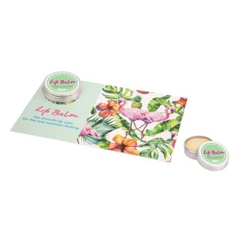 Lippenpflege im Alu-Döschen mit Karte "LipJar Card"