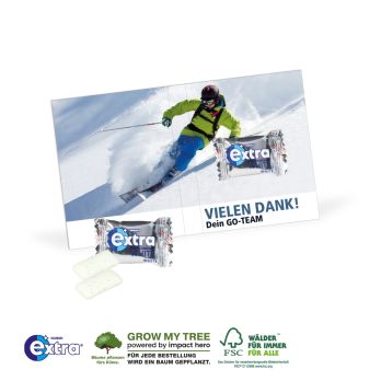 Werbe-Klappkarte Mit Wrigley Extra