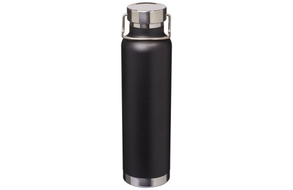 Thor 650 ml Kupfer-Vakuum Isoliersportflasche - schwarz 