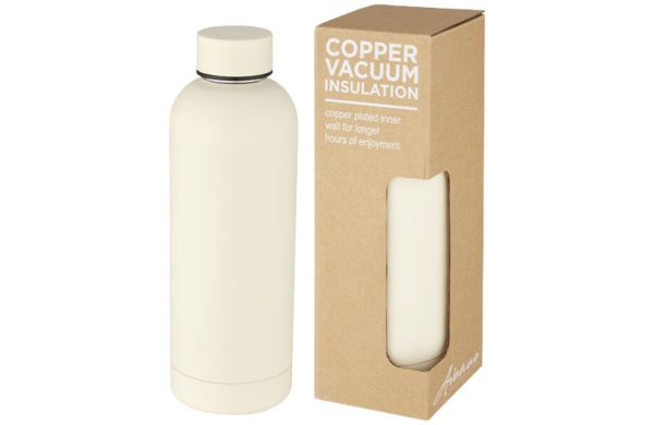 Spring 500 ml Kupfer-Vakuum Isolierflasche - Ivory cream 