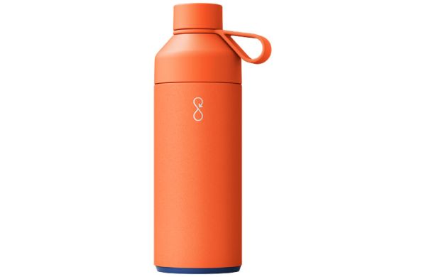 Big Ocean Bottle 1 L vakuumisolierte Flasche - Sun Orange 