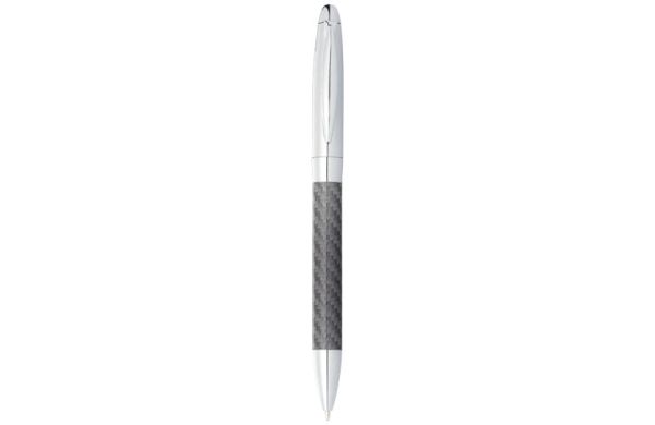 Winona Kugelschreiber mit Carbon Details - silber, grau 
