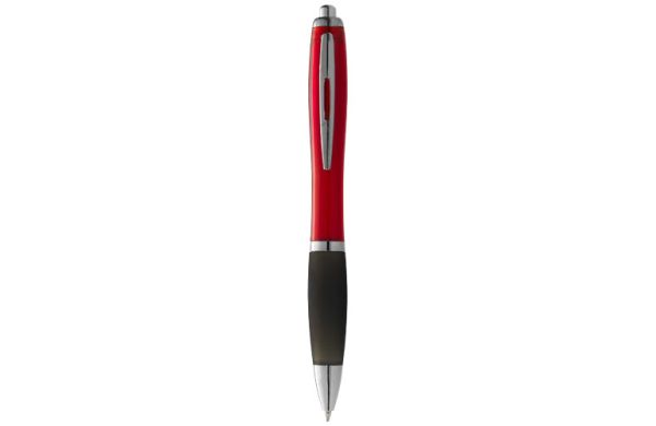 Nash Kugelschreiber farbig mit schwarzem Griff - rot, schwarz 