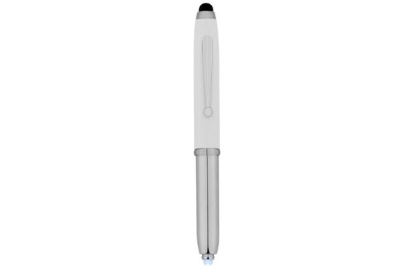 Xenon Stylus Kugelschreiber mit LED Licht - weiss, silber 