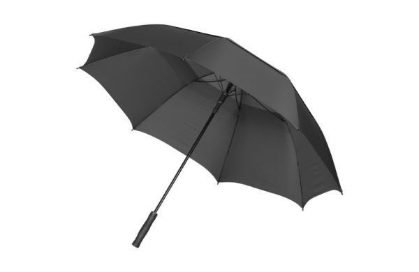 Glendale 30" Automatikregenschirm mit Luftöffnung - schwarz 