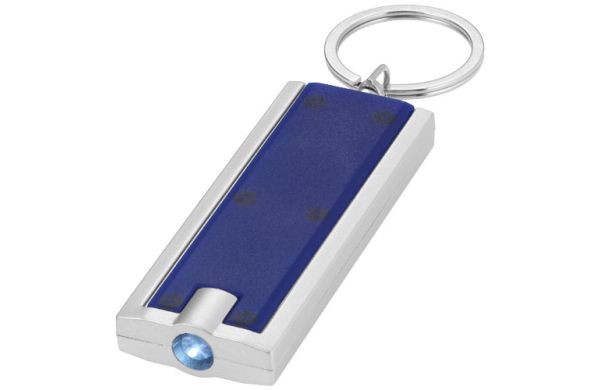 Castor LED-Schlüssellicht - blau, silber 