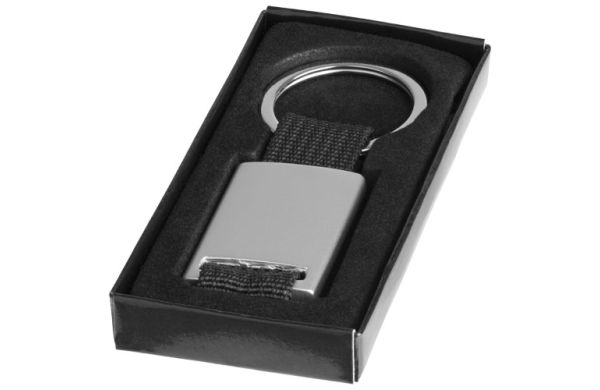 Alvaro Gurtband Schlüsselanhänger - schwarz, silber 