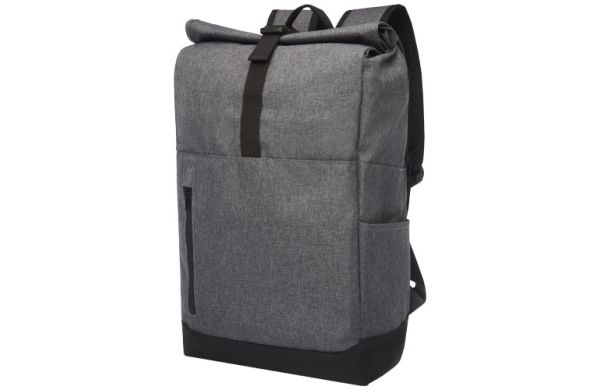 Hoss 15,6" Rolltop Laptop-Rucksack 12L - heather grau, schwarz 