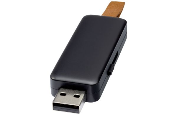 Gleam 4 GB USB-Stick mit Leuchtfunktion - schwarz 