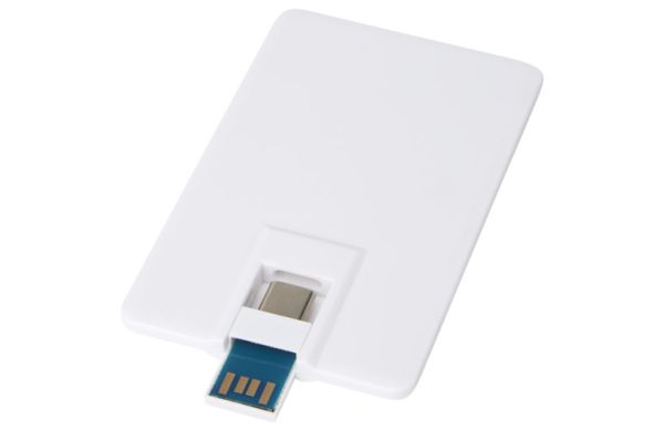 Duo slim 32 GB USB-Stick mit Typ-C und USB-A 3.0 - weiss 