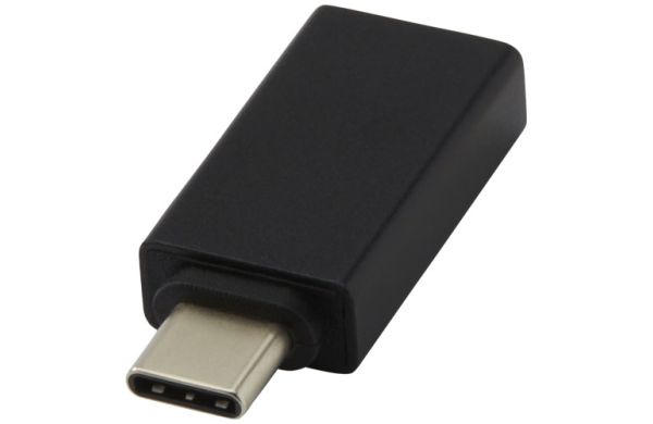 ADAPT USB C auf USB A 3.0 Adapter aus Aluminium - schwarz 
