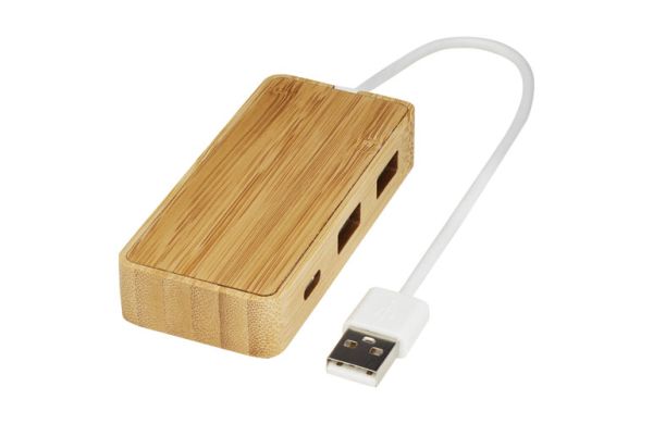 Tapas USB-Hub aus Bambus - natur 