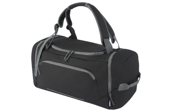 Aqua wasserabweisende Reisetasche aus GRS Recyclingmaterial 35 L - schwarz 