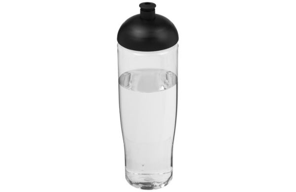 H2O Active® Tempo 700 ml Sportflasche mit Stülpdeckel - transparent, schwarz 