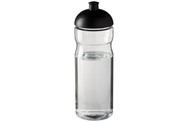 H2O Active® Base 650 ml Sportflasche mit Stülpdeckel - transparent, schwarz 