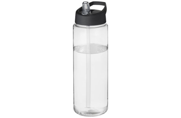 H2O Active® Vibe 850 ml Sportflasche mit Ausgussdeckel - transparent, schwarz 