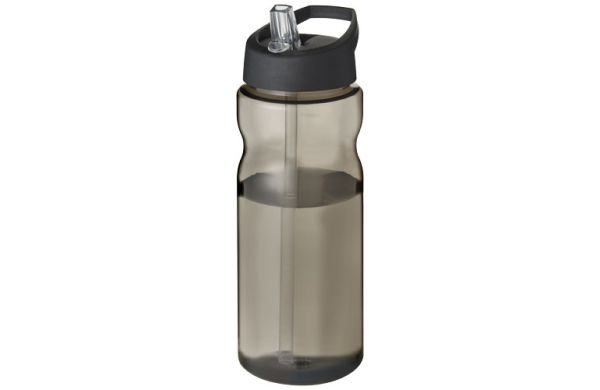 H2O Active® Eco Base 650 ml Sportflasche mit Ausgussdeckel - charcoal, schwarz 
