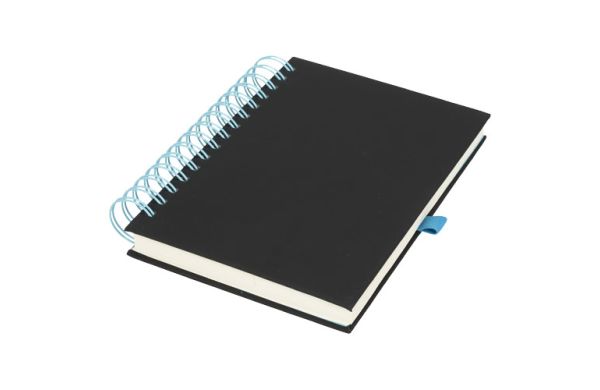 Wiro A5 Spiral Notizbuch - schwarz, blau 