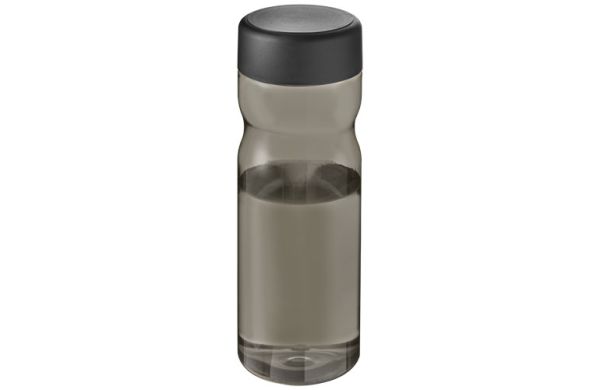 H2O Active® Eco Base 650 ml Sportflasche mit Drehdeckel - kohle, schwarz 