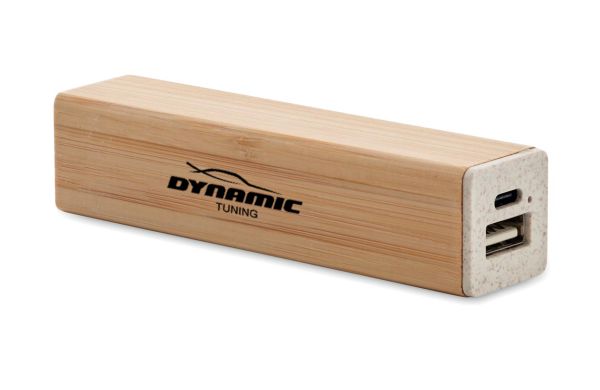 2200 mAh Powerbank - holzfarben