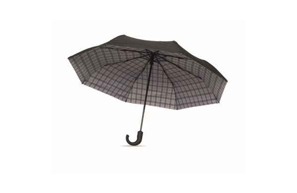 23" faltbarer Regenschirm - schwarz