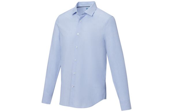 Cuprite Langarm Shirt aus GOTS-zertifizierter Bio-Baumwolle für Herren - hellblau XS