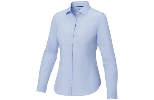 Cuprite Langarm Shirt aus GOTS-zertifizierter Bio-Baumwolle für Damen - hellblau XS