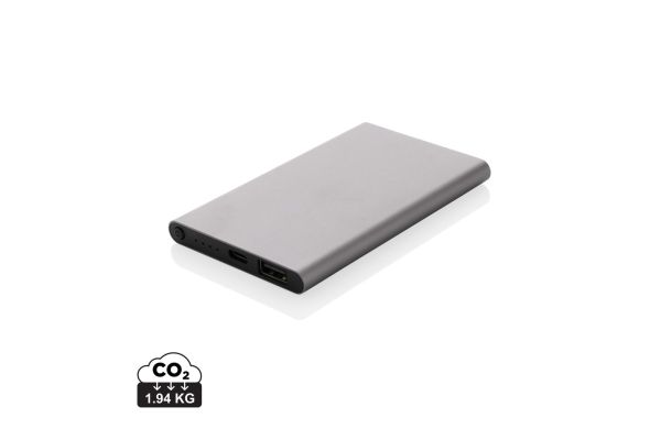 4.000mAh Type-C Powerbank aus RCS recyeltem ABS & Aluminium, anthrazit