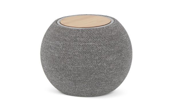 5W Lautsprecher & 15W drahtloses Ladegerät R_PET & Bamboo, grau