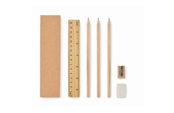 STOX 6teiliges Schreibset, beige