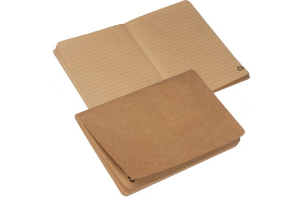 A5 Notizbuch aus Recycling Papier  - beige