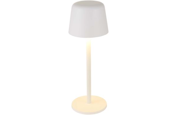 Alya Wiederaufladbare dimmbare Tischlampe mit 3 Lichtmodi, weiss