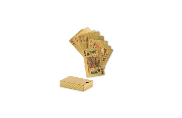 AS Wasserabweisende Spielkarten, golden