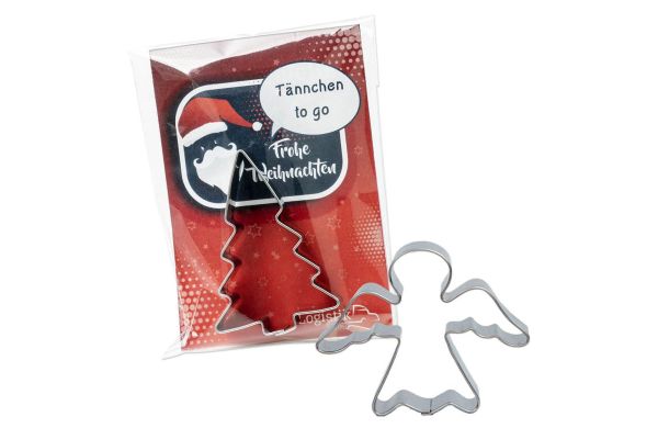 Backförmchen in der Werbetüte - Winter